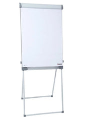 Dahle 96011 Profesional Pizarra/Caballete Metalico 670x950mm - Superficie Magnetica - 2 Portafotos Extraibles - Bandeja para Rotuladores - Color Blanco