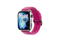 Savefamily Reloj Inteligente Smartwatch Infantil SaveWatch Plus 2 - Pantalla Amoled - Carcasa Plateada - Correa Silicona Lollipop