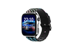 Savefamily Reloj Inteligente Smartwatch Infantil SaveWatch Plus 2 - Pantalla Amoled - Carcasa Plateada - Correa Silicona Loop
