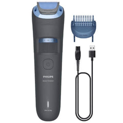 Philips BT3617/15 Recortadora de Barba Series 3000 - Cuchillas Autoafilables con Puntas Redondeadas - 20 Posiciones 0.5â€‘10mm con Dial de Precision - Tecnologia Lift & Trim para Recorte Uniforme  - 60min de Uso Inalambrico
