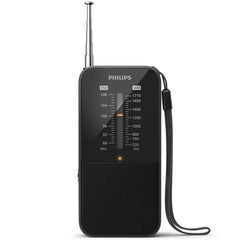 Philips TAR1509 Radio Portatil FM/AM AnalÃ³gica - Sintonizacion Manual con Antena Telescopica - Indicador LED de SeÃ±al - Funcionamiento con 2 Pilas AAA - Puerto Jack 3.5mm para Auriculares
