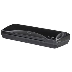 Hama Plastificadora A4 - Laminas hasta 0.6mm - Uso en Caliente y Frio - Velocidad Laminacion 250mm/min - Calentamiento en 4 Minutos - Boton de Liberacion - 34.5x14x6.5cm - Color Negro