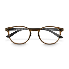 Hama Gafas de Lectura de +3.0 Dioptrias - Montura de Plastico Reciclado - Unisex - Color Marron
