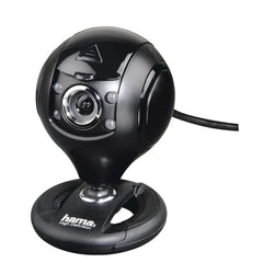 Hama Spy Protect Webcam HD - Cable 1.5m - Luz LED - USB-A 2.0 - Microfono Integrado - Proteccion contra Espias - Modo UVC - Exposicion Automatica - 5.5x8x5.5cm - Color Negro