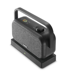 Hama Altavoz Portatil con Asa - Potencia 10W - Bluetooth - 2.4GHz - Estereo - Jack 3.5mm - Rango 10m - 22x18x8cm - Color Negro y Gris