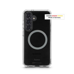 Hama Extreme Protect Funda para Samsung Galaxy S25+ - Magnetico - Antideslizante - Policarbonato - Proteccion D3O - Bordes Elevados - Color Transparente