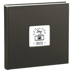 Hama Fine Art Album de Fotos - 100 Paginas Blancas - Tapa de Papel con Textura - 30x30cm - Color Negro