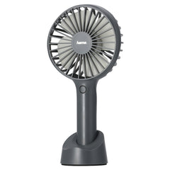 Hama Ventilador Portatil - Recargable - 3 Velocidades - Color Gris