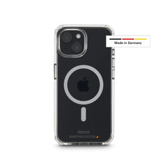 Hama Extreme Protect Funda para iPhone 15 - Antideslizante - Magnetico - Policarbonato - Proteccion D3O - Bordes Elevados - Color Transparente