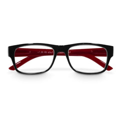 Hama Gafas de Lectura de +2.5 Dioptrias - Montura de Plastico Reciclado - Unisex - Color Negro y Rojo