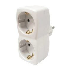 Hama Regleta de Pared con 2 Tomas Schuko - Potencia Maxima 3600W - Color Blanco