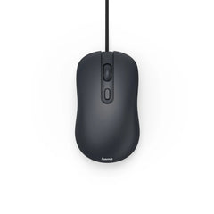 Hama Cm-200 Raton Optico 2000dpi - Cable 180cm - 4 Botones - Silencioso - Uso Ambidiestro - 5.8x3.5x10.3cm - Color Negro