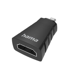 Hama Essential Adapatador de Video - 4K - HDMI Hembra - Micro HDMI Macho - Color Negro