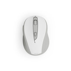 Hama WM-400 Raton Optico Inalambrico para Diestros 1600dpi - Ergonomico - Rango 10m - 6 Botones - USB-A RF 2.4GHz - Silencioso - 6.5x4.2x9.6cm - Color Blanco