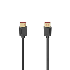 Hama Essential Cable DisplayPort 2.1 8K - Longitud 2m - Blindaje Doble - Velocidad hasta 40Gbps - Color Negro