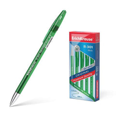Erichkrause R-301 Original Boligrafo de Tinta de Gel - Punta 0.5mm - Trazo 0.4mm - Cuerpo Translucido Tintado - Grip Perfilado Comodo - Secado Rapido - Color Verde
