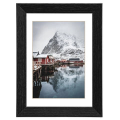 Hama Oslo Marco de Fotos 10x15cm - Madera - Madera MDF - 13.1x17.6x1.8cm - Color Negro