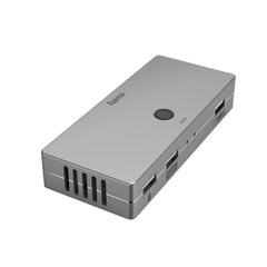 Hama Connect2Switch Conmutador Kvm - Velocidada hasta 480Mbit/S - HDMI 4K - 3x USB-A - Color Gris
