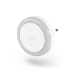 Hama Touch Luz LED Nocturna con Enchufe - IP20 - 6.4x6.4x6.3cm - Color Blanco