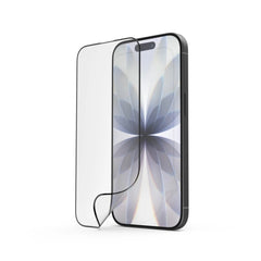 Hama Super Hybrid Protector de Pantalla para iPhone 17 - Antihuellas - Base de Montaje - Flexiglas rPET - Grado de Dureza 9H - Proteccion D3O - Color Transparente