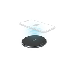 Hama QI-FC10 Cargador Inalambrico - Potencia 10W - USB-C - Indicador LED - Carga Rapida - Color Negro