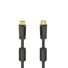 Hama Essential Cable HDMI 4K Macho - Longitud 10m- Soporta ARC - Terminales Chapados en Oro - Ethernet - Velocidad hasta 18Gbps - Blindaje Completo - Color Negro