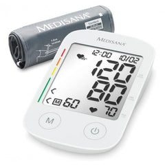 Medisana BU535 Tensiometro de Brazo Automatico - Medicion Oscilometrica Precisa con Deteccion de Arritmias - 120 Memorias para 2 Usuarios - Pantalla XL de Alta Legibilidad - Manguito 22â€‘36cm
