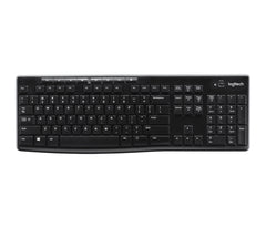 Logitech K270 Teclado Inalambrico USB Frances - Resistente a Salpicaduras - Teclas de Acceso Rapido