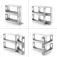 Innovagoods Rispick Organizador de Especias - Polipropileno - Antideslizante - Facil Limpieza - Deslizante - Pivotante - Capacidad para 20 Especias - 10x28x28.5-45cm - Color Gris