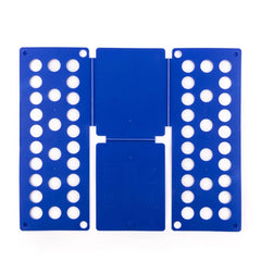 Innovagoods Doblador de Ropa - Plegable - Polipropileno - Adaptado a Ropa Infantil - Universal - 40x16x1cm - Color Azul
