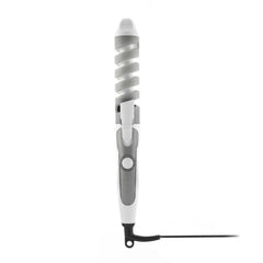 Innovagoods Spihair Rizador Ceramico en Espiral - Potencia 35W - Cable 2m - Temperatura 190ÂºC - 36mm de Diametro - 33x4.4x3.9cm - Color Blanco y Gris