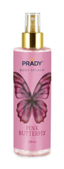 Prady Body Splash Pink Butterfly - Frasco de 250 ml - Spray Pulverizador