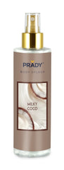 Prady Body Splash Milky Coco - Frasco de 250 ml - Spray Pulverizador