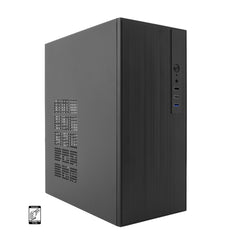 Coolbox M460 Caja MicroATX - TamaÃ±o Disco Soportado 3.5", 2.5" - USB-C 3.2 Gen1 y Audio - Fuente de AlimentaciÃ³n 500W - Color Negro