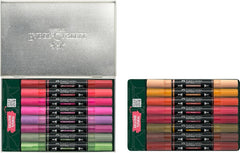 Faber-Castell Multimark Acrylic Style It: Home Pack con 16 Rotuladores Acrilicos Doble Punta - Puntas Redondas de 1mm y 3mm - Tinta Acrilica a Base de Agua - Colores Surtidos