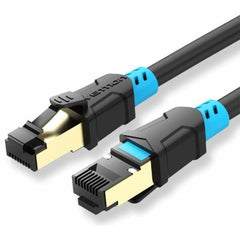 Vention Cable de Red Cat.6 SFTP - Longitud 30m - Velocidad hasta 1Gbps - 27AWG - Conectores Chapados en Oro - Blindaje Multicapa - Color Negro