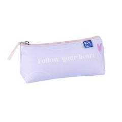 Oxford Cute Estuche Triangular - PoliuretanoÂ  - Cremallera - 21x9.5x5.5cm - Colores Surtidos