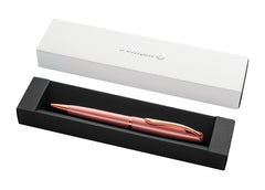 Pelikan Jazz Noble Boligrafo Retractil - Trazo de 1mm - Mecanismo de Giro - Recambio 337M Azul - Estuche de Regalo - Detalles Cromados - Color Rosa