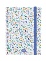 Finocam Secundaria Agenda Escolar 26/27 en Catalan - Semana Vista Horizontal - Formato 4Âº - 155x212mm - Tapas de Polipropileno - Papel de 80g/m2 - Espiral - Esquinas Microperforadas - Multicolor
