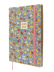 Finocam Mara Agenda de Tapa Flexible Internacional - 18 Meses - Semana Vista Vertical - Formato Y10 - 140x204mm - Papel de 80g/m2 - Esquinas Microperforadas - Cierre con Goma - Multicolor