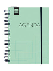 Finocam Institut Agenda Escolar 26/27 - Semana Vista Vertical - Formato 4Âº - 155x215mm - Tapas de Polipropileno - Papel de 90g/m2 - Espiral Metalica - Color Turquesa