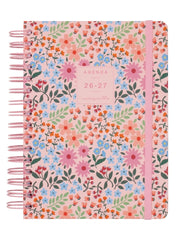 Finocam Moniquilla Agenda Escolar 26/27 - 1 Dia por Pagina - Formato E10 - 155x212mm - Tapa Dura - Papel de 80g/m2 - Espiral Metalica - Multicolor