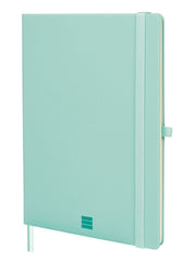 Finocam Nexo Cuaderno de Tapa Dura - 72 Hojas - Formato B5 - 176x250mm - Papel Crema de 80g/m2 - Liso - Bolsillo Interior - Cierre con Goma - Hojas Microperforadas - Color Turquesa