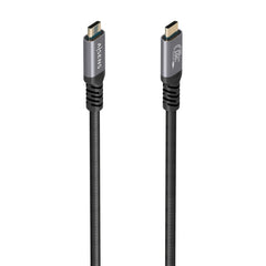 Aisens Cable USB-C Macho - Soporta hasta 100W - Longitud 3m - Velocidad de Transferencia hasta 20Gbps - Resolucion 8K - Aluminio - Color Negro