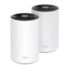 TP-Link Deco PX50 Pack de 2 Sistemas WiFi Mesh - Doble Banda - Velocidad hasta 3Gbps - WiFi 6 - Ethernet 1Gbps - Color Blanco y Negro