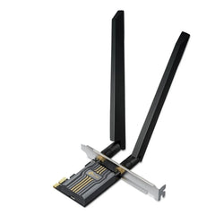 TP-Link Archer TBE400E Adaptador de Red PCI - Bluetooth - Velocidad 6.5Gbps - WiFi 7 Tribanda - 2 Antenas Multidireccionales - Seguridad Avanzada - Color Negro