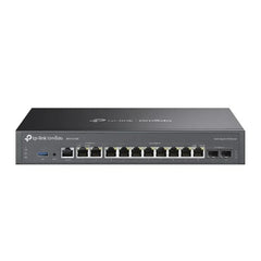 TP-Link Omada ER7412-M2 Router - VPN - 8xRJ45 1Gbps - 2xRJ45 2.5Gbps - 2x1Gbps SFP - USB 3.0 - Carcasa de Acero - Balanceo de Carga - Gestion Centralizada en Nube - Color Negro