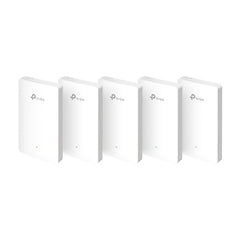 TP-Link Omada EAP615-Wall Punto de Acceso de Doble Banda - PoE - Velocidad hasta 1.8Gbps - Cobertura hasta 50m2 - Soporta hasta 120 Clientes - WiFi 6 AX1800 - Ethernet - Color Blanco