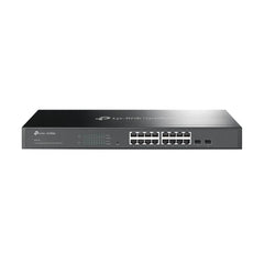 TP-Link Omada SG2218 Switch 18 Puertos - Capa 2 - 16xRJ45 1Gbps - 2xSFP - Silencioso - Soporta QOS - Conmutacion hasta 36Gbps - Carcasa Metalica - Color Negro