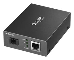 TP-Link Omada MC212CS-20 Convertidor de Fibra a RJ45 - Fibra hasta 20km - Velocidad hasta 1Gbps - Ethernet - Tecnologia WDM - Color Gris Oscuro